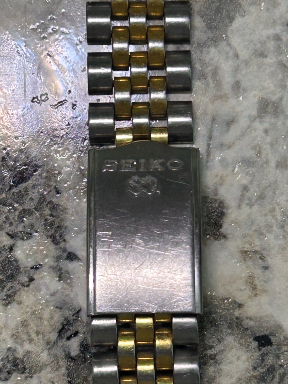 Vintage Seiko 18mm Two Tone Jubilee Watch Bracelet Band